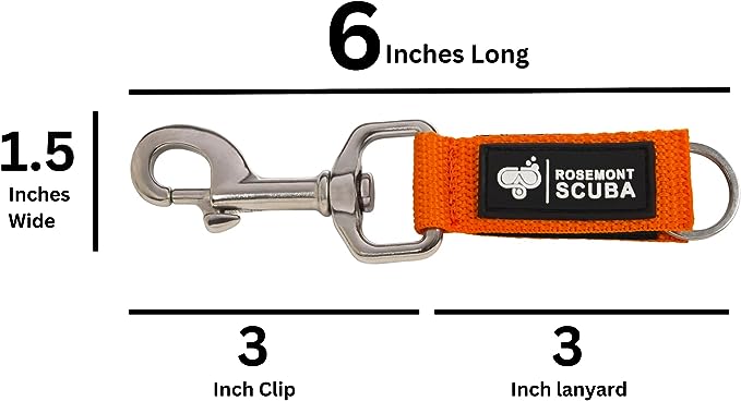 3-Pack Versatile Lightweight Custom Clips with Nylon Webbing