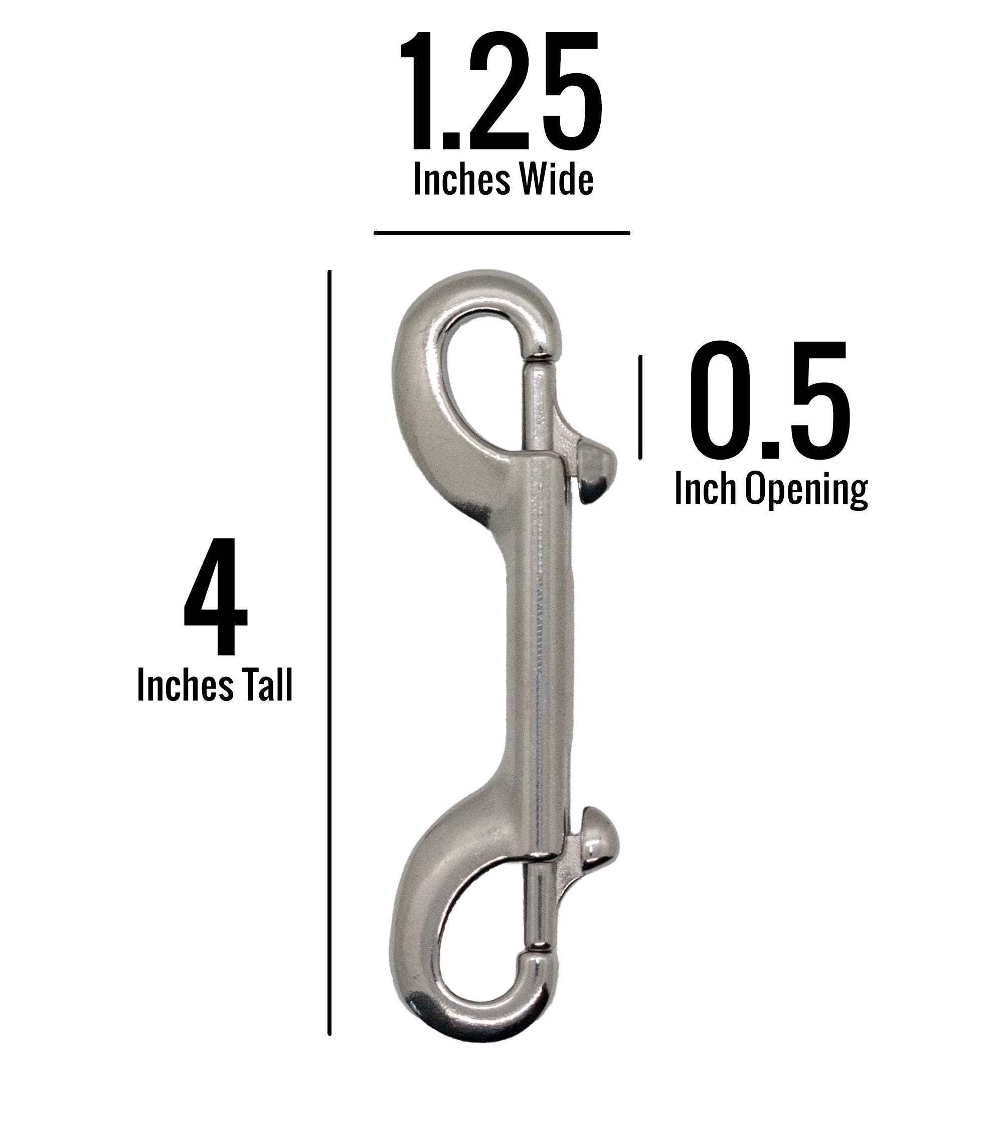 4-Pack ROSEMONT SCUBA Double Ended Bolt Snap Hooks
